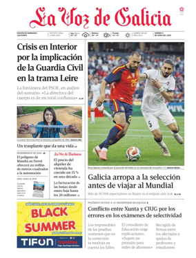 Cover of La Voz de Galicia (Barbanza)