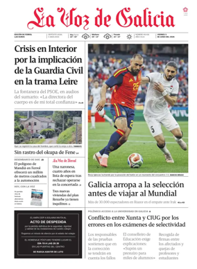 Cover of La Voz de Galicia (Ferrol)