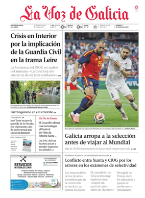 Cover of La Voz de Galicia (Monforte)
