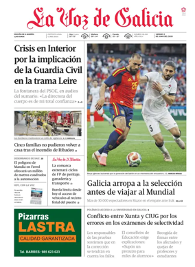 Cover of La Voz de Galicia (Viveiro)