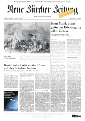 Cover of Neue Zurcher Zeitung