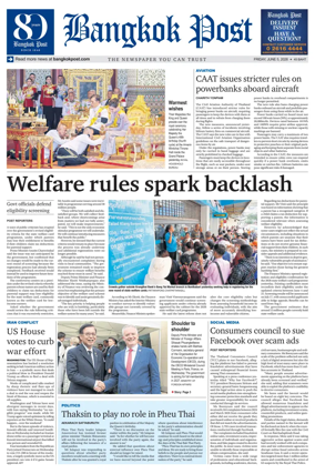 Cover of Bangkok Post
