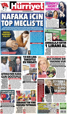 Cover of Hurriyet