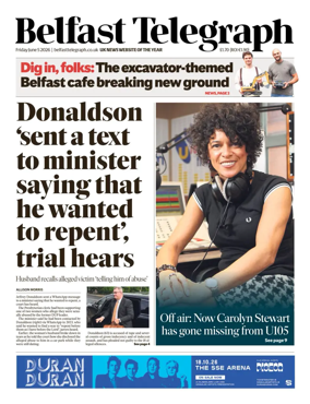 Cover of Belfast Telegraph