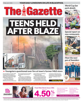 Cover of Blackpool Gazette