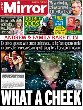 Cover of Daily Mirror (Northern Ireland)