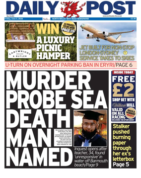 Cover of Daily Post (North Wales)