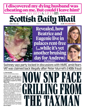 Cover of Scottish Daily Mail