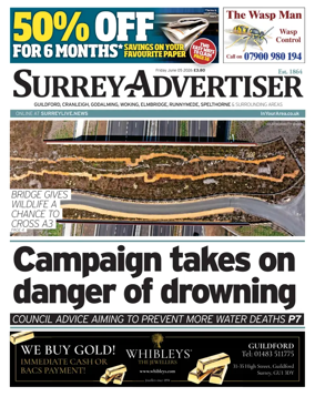 Cover of Surrey Advertiser