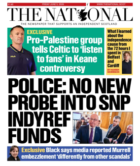 Cover of The National (Scotland)