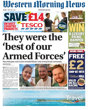 Cover of Western Morning News