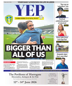 Cover of Yorkshire Evening Post