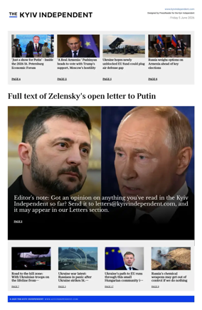 Cover of The Kyiv Independent