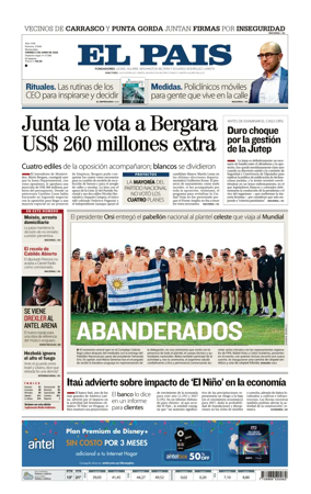 Cover of El Pais (Uruguay)