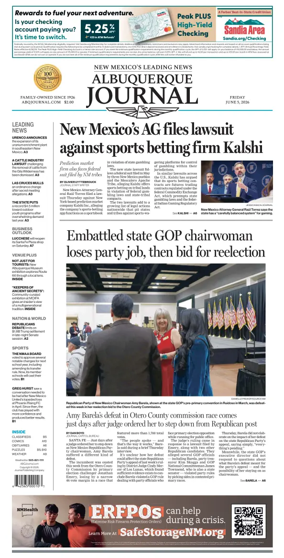 Cover of Albuquerque Journal