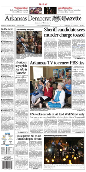 Cover of Arkansas Democrat-Gazette