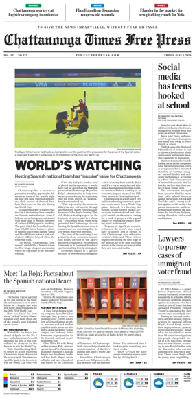Cover of Chattanooga Times Free Press