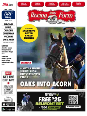Cover of Daily Racing Form National Digital Edition