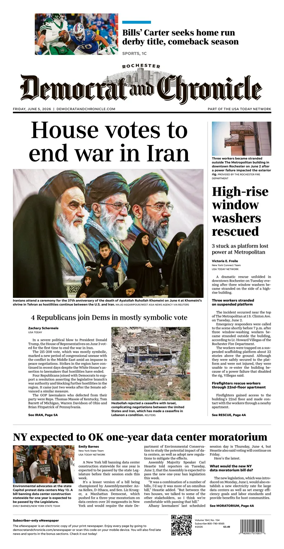 Cover of Democrat and Chronicle