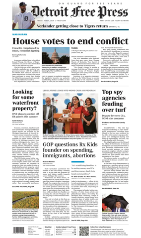 Cover of Detroit Free Press