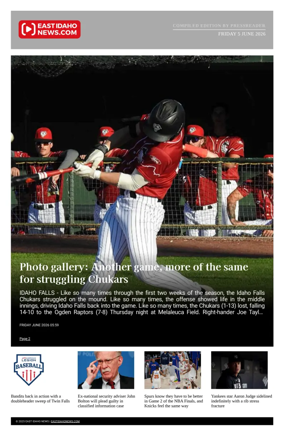 Cover of East Idaho News