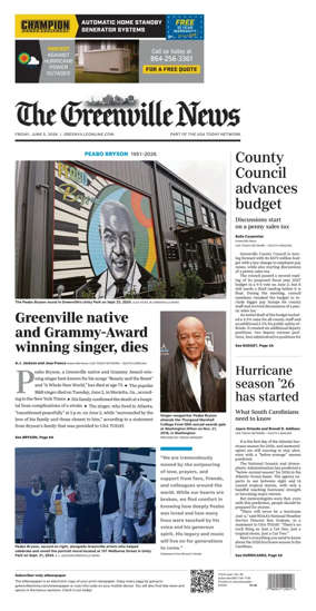 Cover of The Greenville News