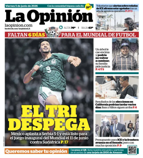 Cover of La Opinion