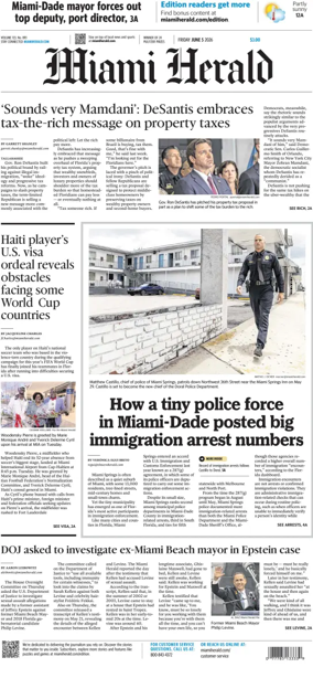 Cover of Miami Herald