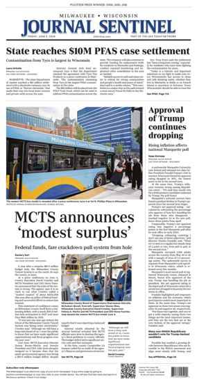 Cover of Milwaukee Journal Sentinel
