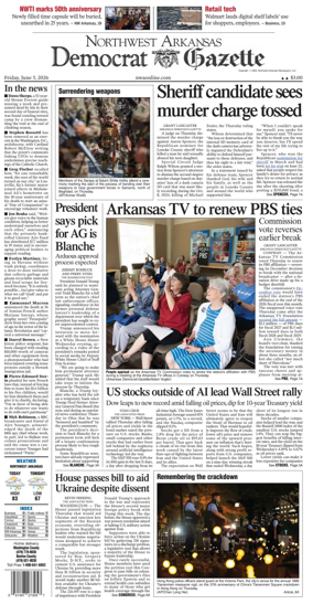 Cover of Northwest Arkansas Democrat-Gazette