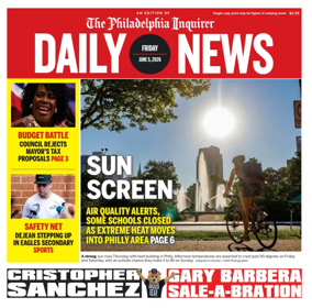 Cover of Philadelphia Daily News
