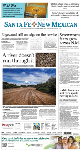 Cover of Santa Fe New Mexican