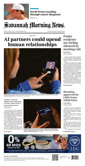 Cover of Savannah Morning News