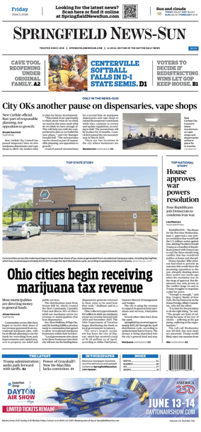 Cover of Springfield News-Sun