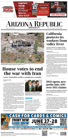 Cover of The Arizona Republic