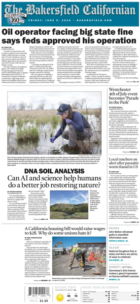 Cover of The Bakersfield Californian