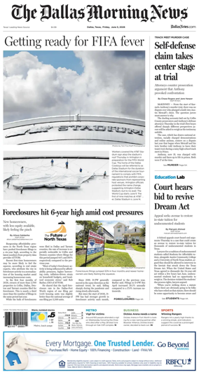 Cover of The Dallas Morning News