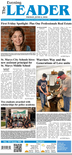 Cover of The Evening Leader