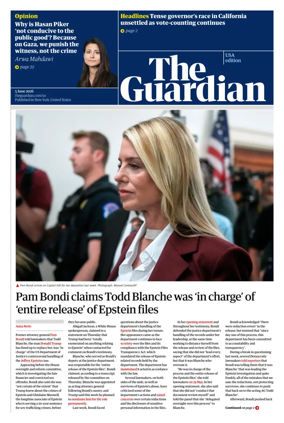 Cover of The Guardian (USA)