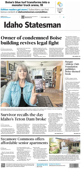 Cover of The Idaho Statesman