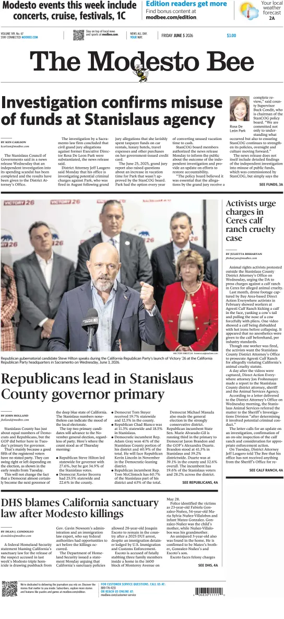 Cover of The Modesto Bee