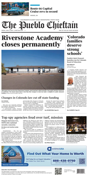 Cover of The Pueblo Chieftain