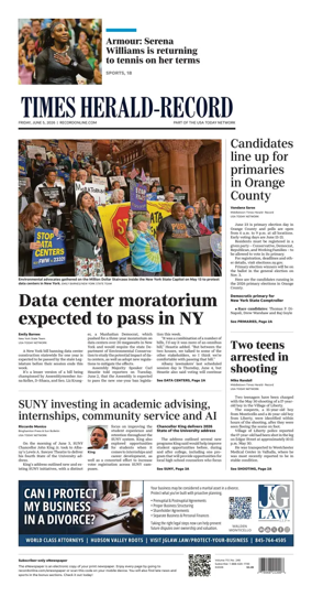 Cover of Times Herald-Record