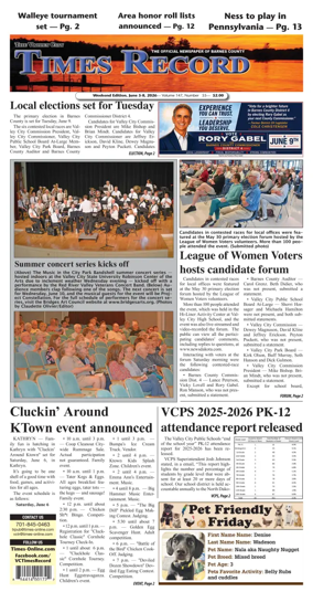 Cover of Valley City Times-Record