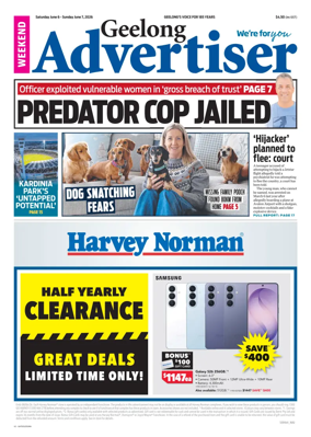 Cover of Geelong Advertiser