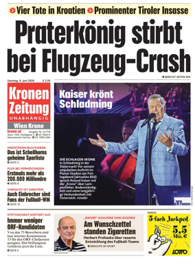 Cover of Kronen Zeitung
