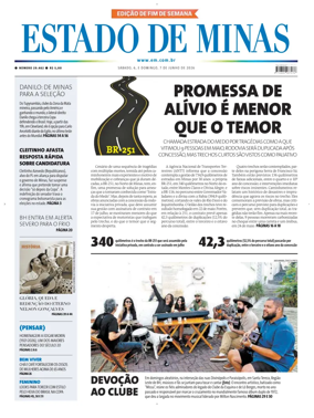 Cover of Estado de Minas (Brazil)