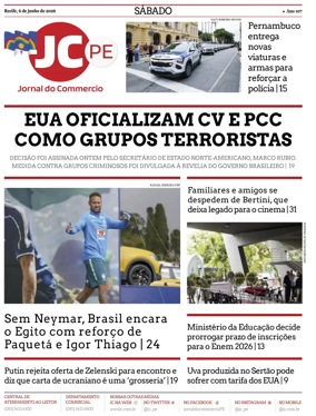 Cover of Jornal do Commercio