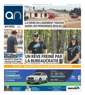 Cover of Acadie Nouvelle