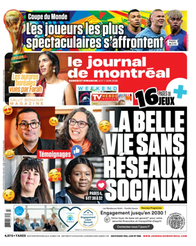 Cover of Le Journal de Montreal